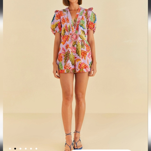 Farm Rio Lilac Romper - Picture 12 of 15